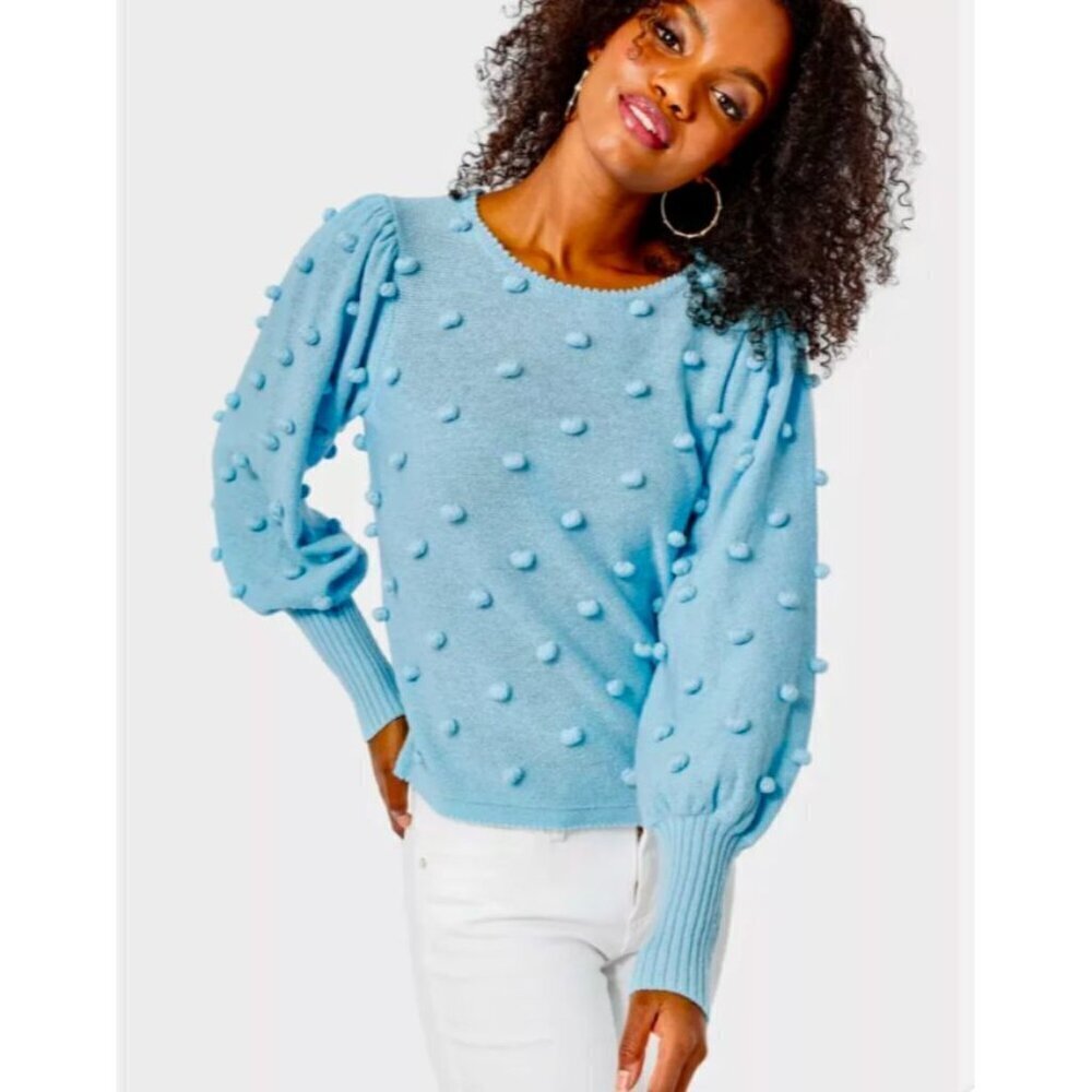 Lilly Pulitzer Kippa Sweater Ravello Blue Size Large